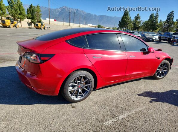 5YJ3E1EB1MF998584 2021 TESLA MODEL Red უკანა მარჯვენა