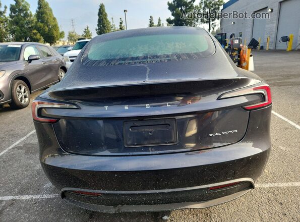 5YJ3E1EB1RF817409 2024 TESLA MODEL Gray Հետևի տեսք