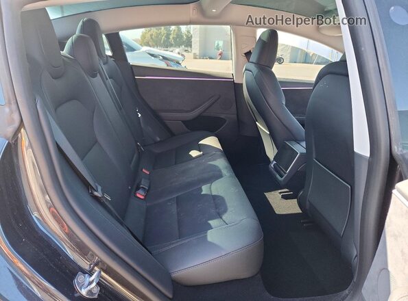5YJ3E1EB1SF050408 2025 TESLA MODEL Black Вид задніх сидінь