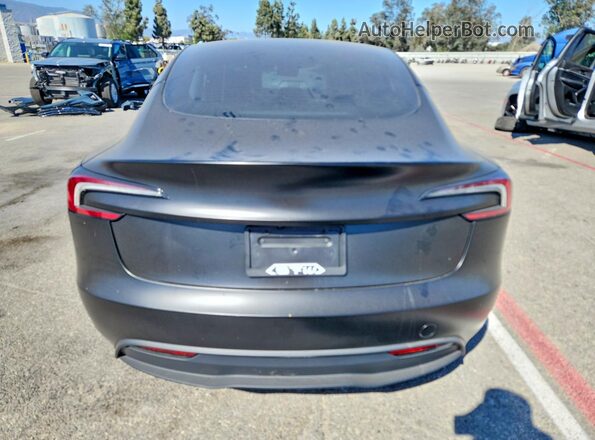5YJ3E1EB1SF050408 2025 TESLA MODEL Black Вид ззаду