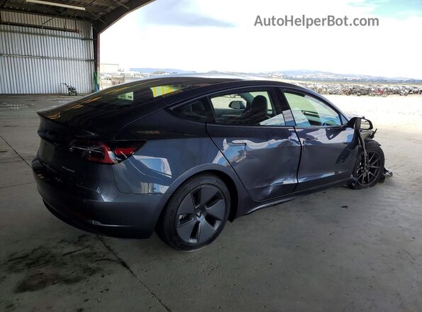5YJ3E1EB2MF049786 2022 TESLA MODEL Угольный Задняя правая четверть