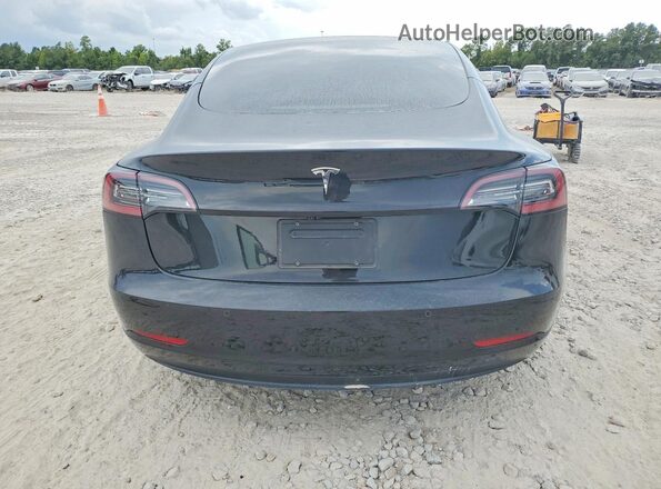 5YJ3E1EB2MF050470 2021 TESLA MODEL Black უკანა ხედი