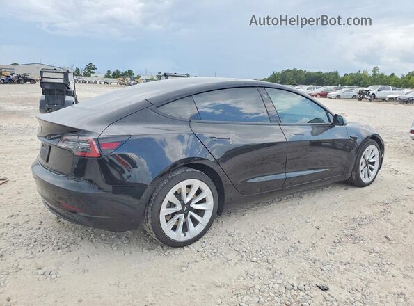 5YJ3E1EB2MF050470 2021 TESLA MODEL Black უკანა მარჯვენა