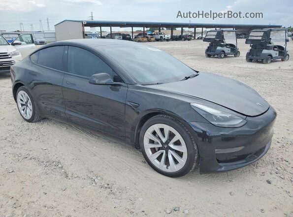 5YJ3E1EB2MF050470 2021 TESLA MODEL Black წინა მარჯვენა