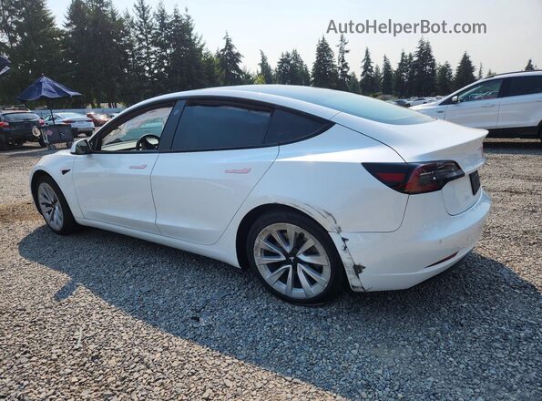 5YJ3E1EB2MF960751 2021 TESLA MODEL White Tył lewy