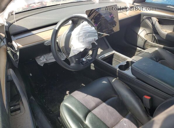 5YJ3E1EB2NF130742 2022 TESLA MODEL Серый Вид панели приборов