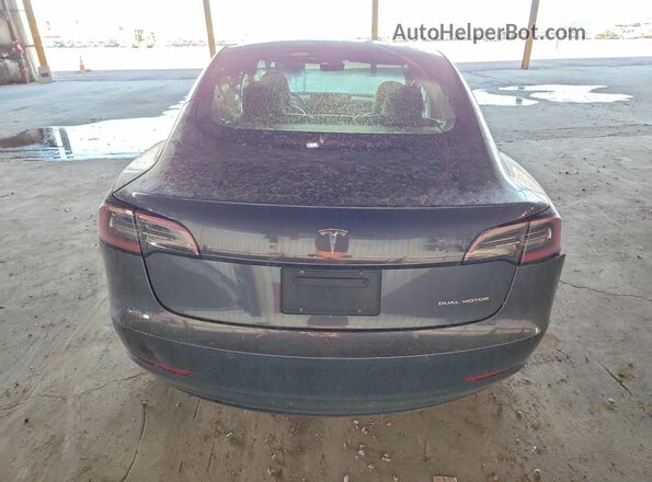 5YJ3E1EB2NF130742 2022 TESLA MODEL Серый Вид сзади