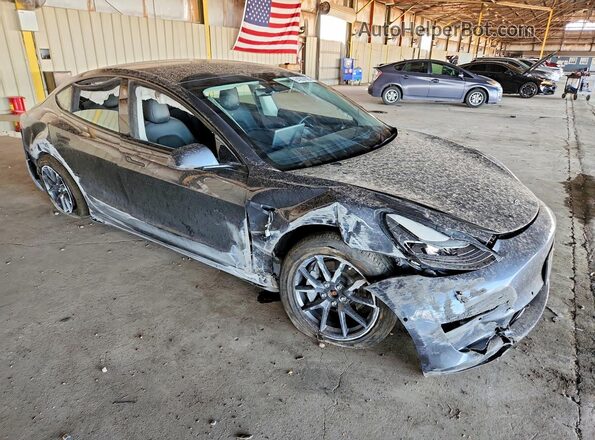 5YJ3E1EB2NF130742 2022 TESLA MODEL Серый Передняя правая четверть