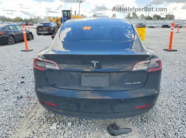 5YJ3E1EB2NF191556 2022 TESLA MODEL Black Vista trasera