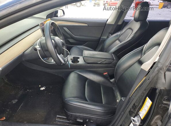 5YJ3E1EB2NF191556 2022 TESLA MODEL Black Vista interior delantera