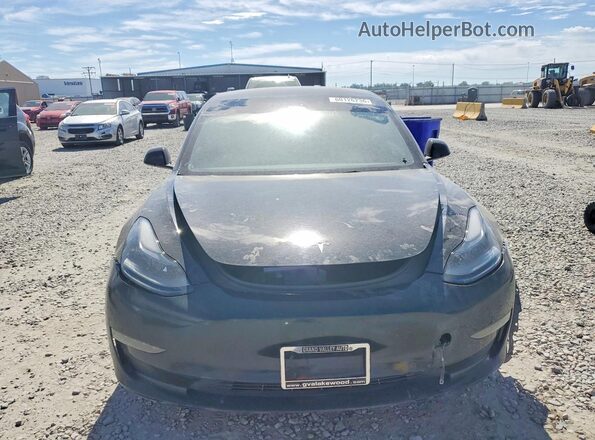 5YJ3E1EB2NF191623 2022 TESLA MODEL Black წინა ხედი