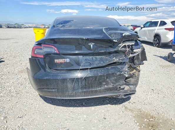 5YJ3E1EB2NF191623 2022 TESLA MODEL Black უკანა ხედი