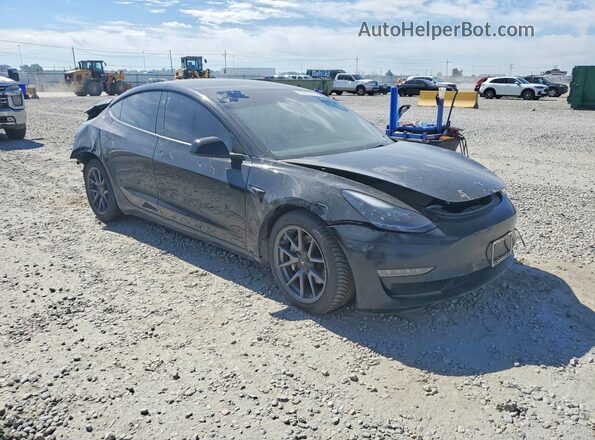 5YJ3E1EB2NF191623 2022 TESLA MODEL Black წინა მარჯვენა