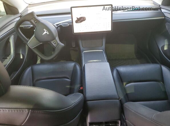 5YJ3E1EB2NF191623 2022 TESLA MODEL Black წინა პანელის ხედი