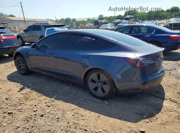5YJ3E1EB2NF353802 2022 TESLA MODEL Gray უკანა მარცხენა