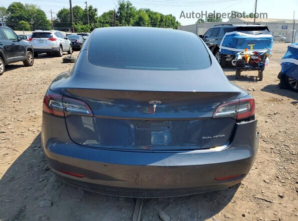 5YJ3E1EB2NF353802 2022 TESLA MODEL Gray უკანა ხედი