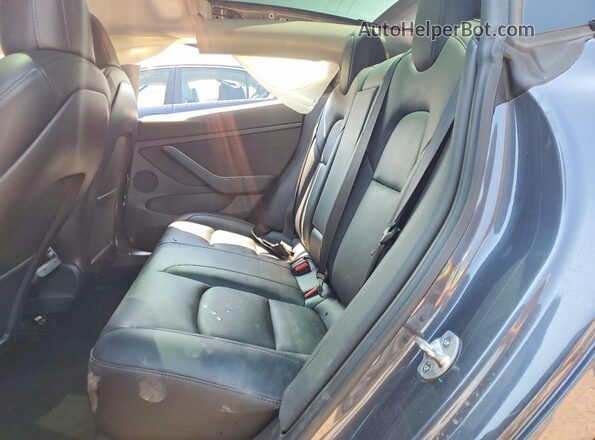 5YJ3E1EB2NF353802 2022 TESLA MODEL Gray უკანა სავარძლების ხედი