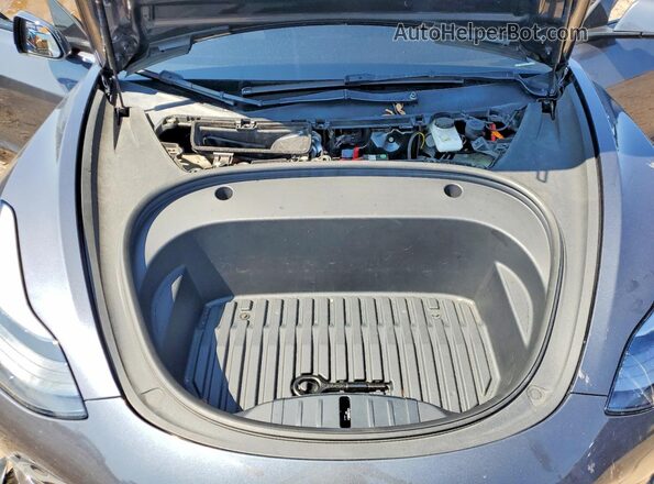 5YJ3E1EB2NF353802 2022 TESLA MODEL Gray უკანა სალონის ხედი