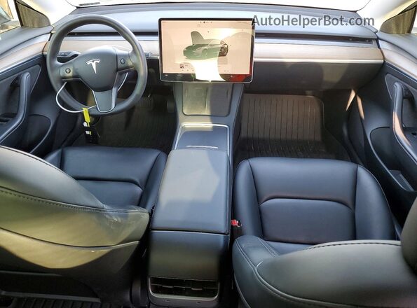 5YJ3E1EB2PF628779 2023 TESLA MODEL Gray Առջևի վահանակի տեսք
