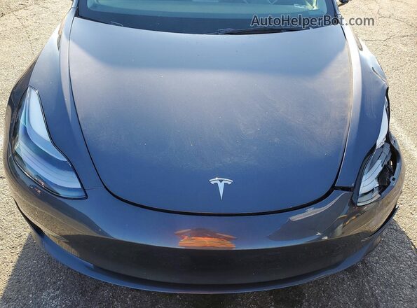 5YJ3E1EB2PF628779 2023 TESLA MODEL Gray Սալոնի հետևի տեսք