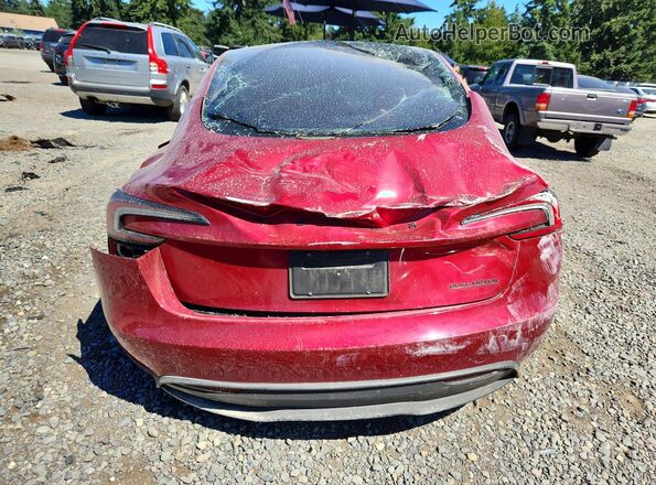 5YJ3E1EB2RF811988 2024 TESLA MODEL Red Հետևի տեսք