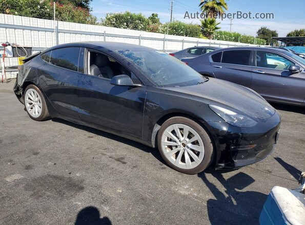 5YJ3E1EB3MF877331 2021 TESLA MODEL Black წინა მარჯვენა