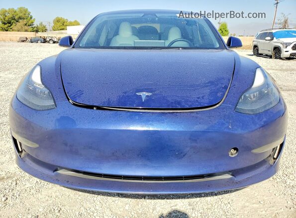 5YJ3E1EB3PF681474 2023 TESLA MODEL Blue წინა ხედი