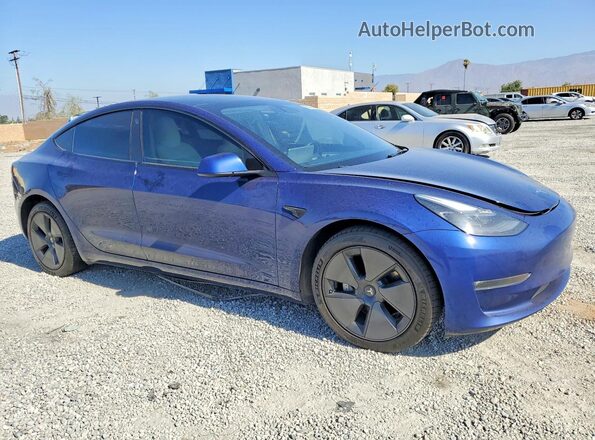 5YJ3E1EB3PF681474 2023 TESLA MODEL Blue წინა მარჯვენა