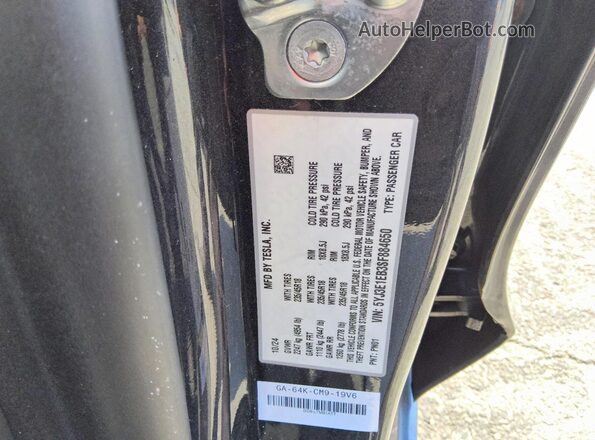 5YJ3E1EB3SF884650 2025 TESLA MODEL Серый Вид подкапотного пространства