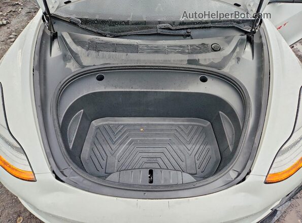 5YJ3E1EB4MF858593 2021 TESLA MODEL Белый Вид задней части салона