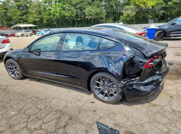 5YJ3E1EB4MF961013 2021 TESLA MODEL Black Tył lewy