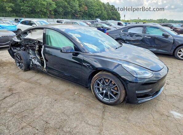 5YJ3E1EB4MF961013 2021 TESLA MODEL Black Przód prawy
