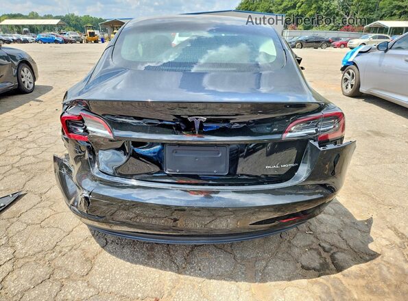 5YJ3E1EB4MF961013 2021 TESLA MODEL Black Widok z tyłu