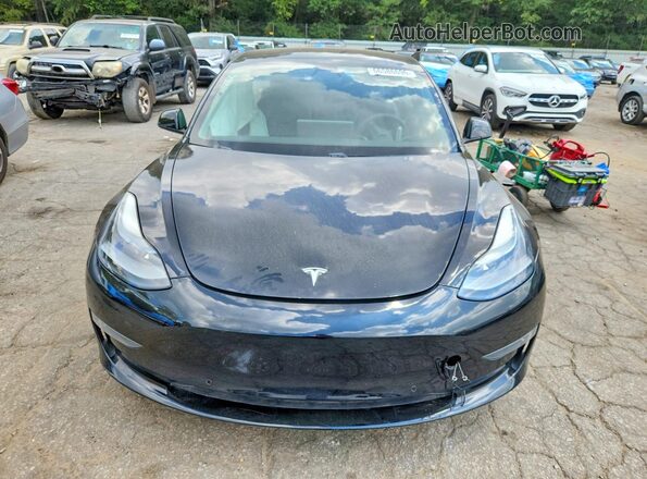 5YJ3E1EB4MF961013 2021 TESLA MODEL Black Widok z przodu