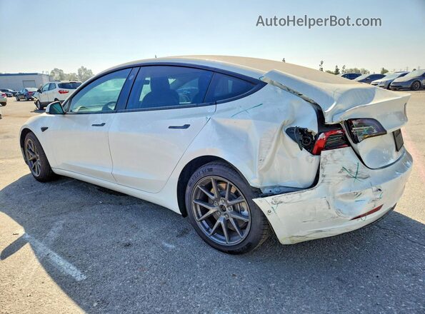 5YJ3E1EB4NF131486 2022 TESLA MODEL White Rear left