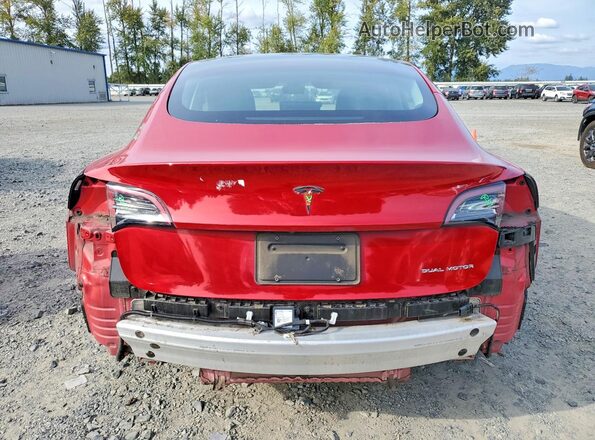 5YJ3E1EB4NF206834 2022 TESLA MODEL Red Vista trasera