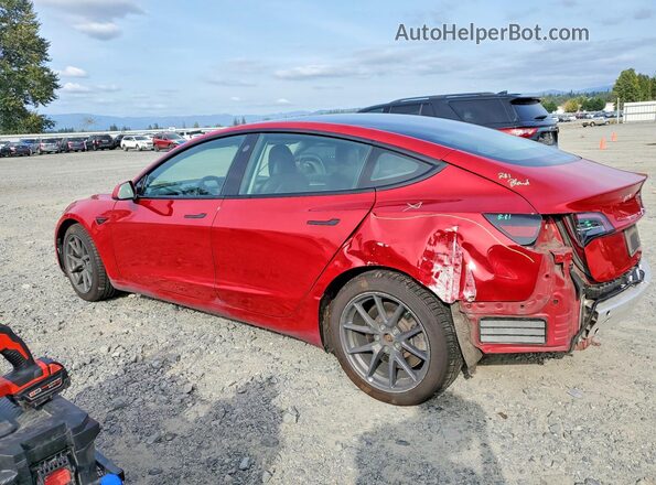 5YJ3E1EB4NF206834 2022 TESLA MODEL Red Trasero izquierdo