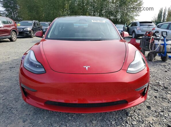 5YJ3E1EB4NF206834 2022 TESLA MODEL Red Vista frontal