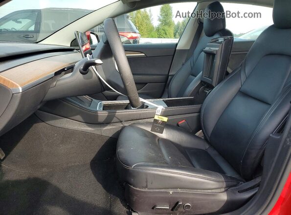 5YJ3E1EB4NF206834 2022 TESLA MODEL Red Vista interior delantera