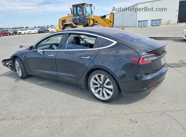 5YJ3E1EB5JF144273 2018 TESLA MODEL Black Rear left