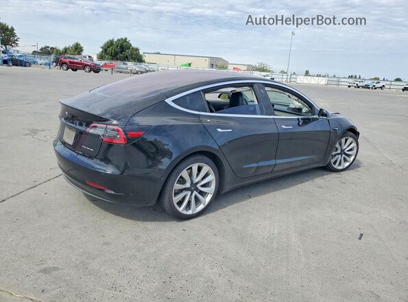 5YJ3E1EB5JF144273 2018 TESLA MODEL Black Rear right