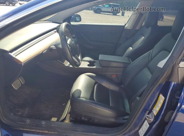 5YJ3E1EB5KF393058 2019 TESLA MODEL Blue Սալոնի դիմացի տեսք