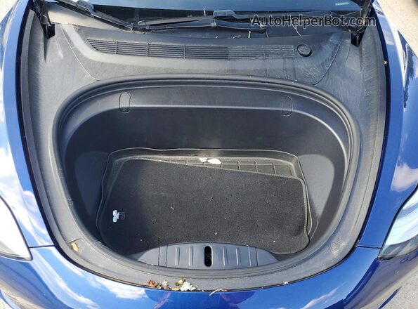 5YJ3E1EB5KF393058 2019 TESLA MODEL Blue Սալոնի հետևի տեսք