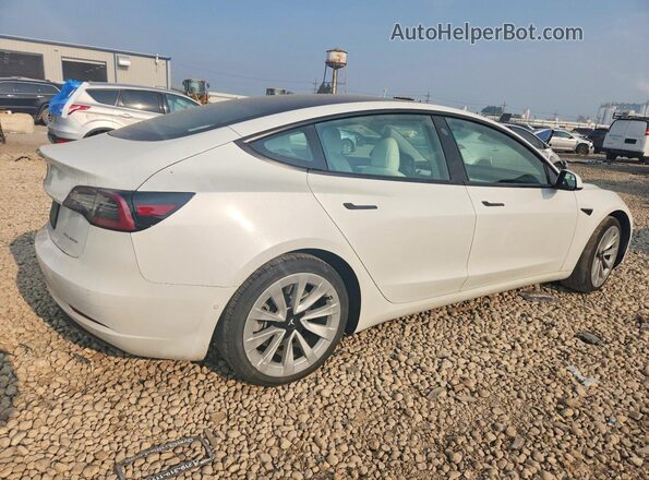 5YJ3E1EB5MF077565 2021 TESLA MODEL White Trasero derecho