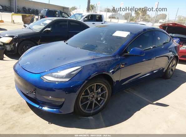 5YJ3E1EB5MF079459 2021 TESLA MODEL 3 Blue Przód lewy