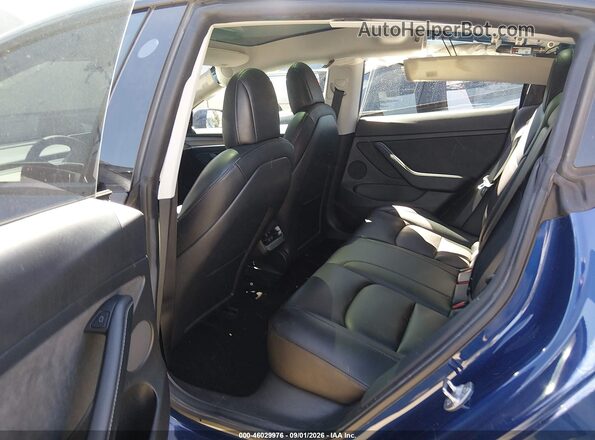 5YJ3E1EB5MF079459 2021 TESLA MODEL 3 Blue Widok naklejki z numerem VIN