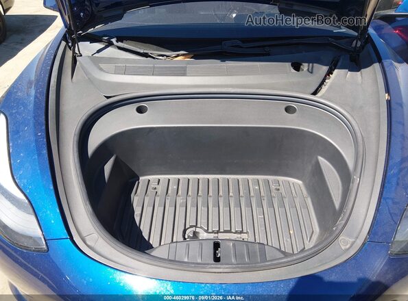 5YJ3E1EB5MF079459 2021 TESLA MODEL 3 Blue Widok z tyłu