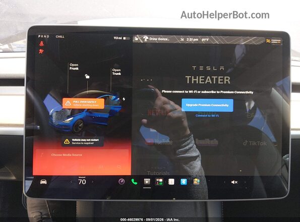 5YJ3E1EB5MF079459 2021 TESLA MODEL 3 Blue 