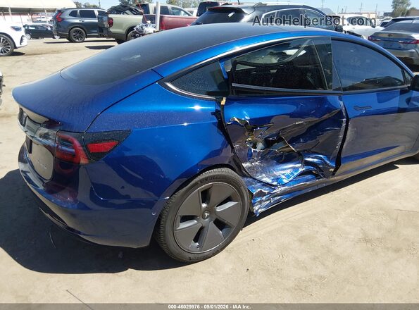 5YJ3E1EB5MF079459 2021 TESLA MODEL 3 Blue Widok zestawu wskaźników