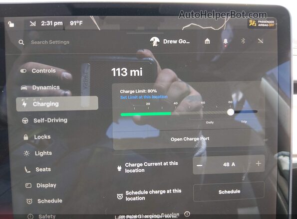 5YJ3E1EB5MF079459 2021 TESLA MODEL 3 Blue 